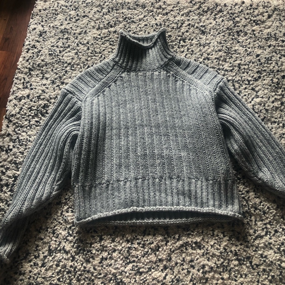 H&M crop turtleneck sweater